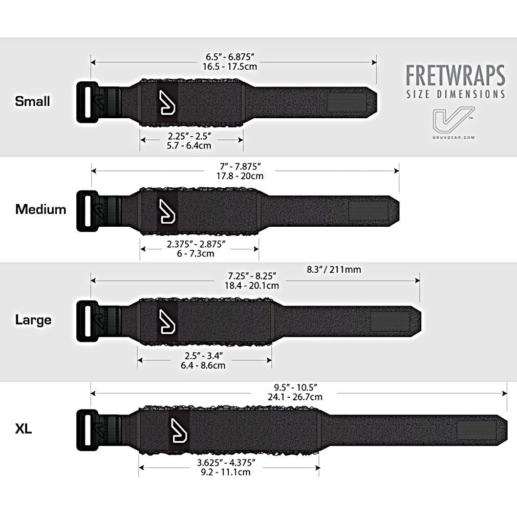 Gruv Gear FretWraps HD 'Fire' String Muter 1-Pack (Red, Small) (FW-1PK-RED-SM)